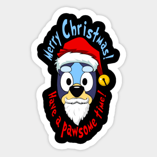 Merry Pawsome Christmas X Sticker